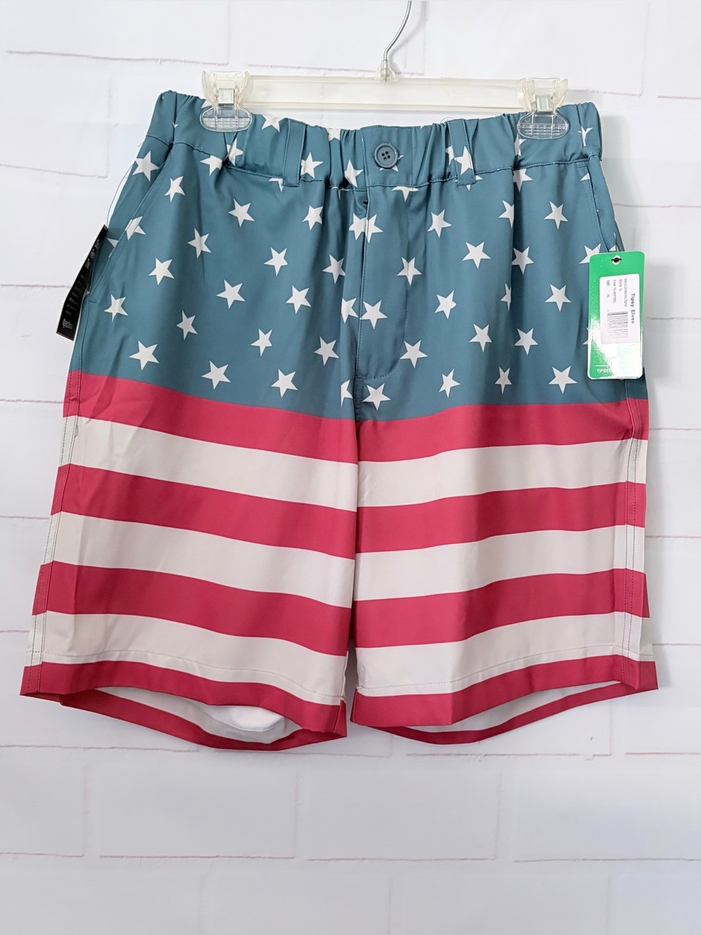 Tipsy Elves United We Stand Patriotic American Flag Shorts Size XL NWT